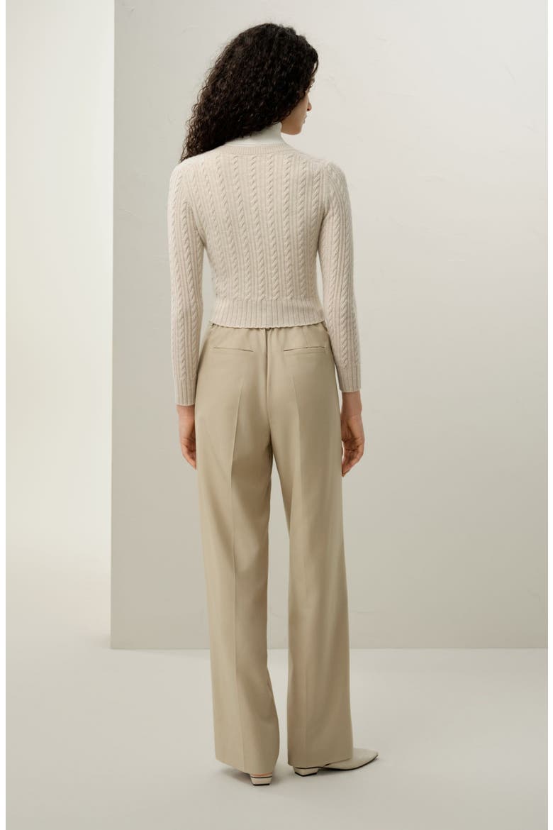 The Hawthorn Cardigan, Alternate, color, Oat