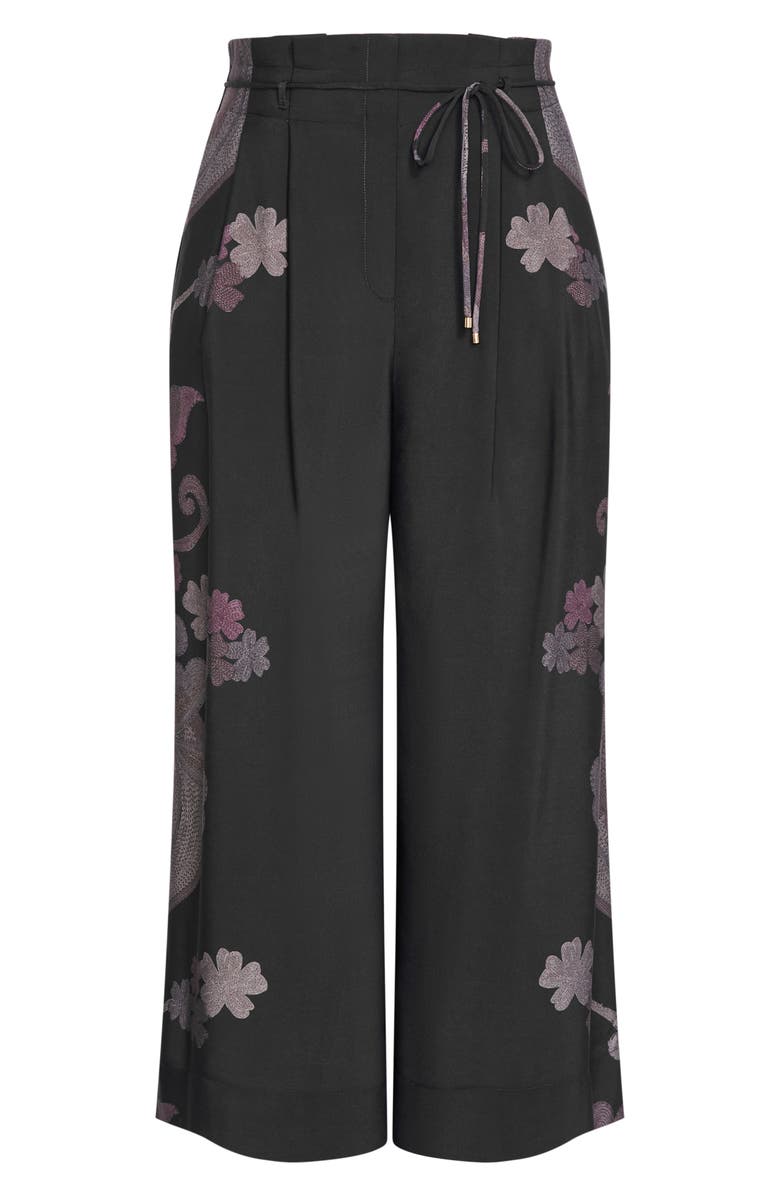 City Chic Eternal Paperbag Waist Wide Leg Pants, Alternate, color, Eternal Love