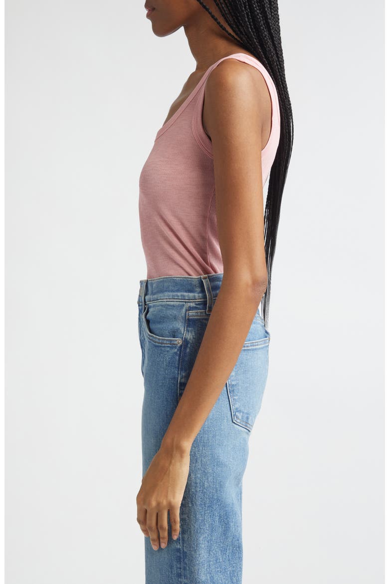 Belvedere Scoop Neck Tank, Alternate, color, PETAL