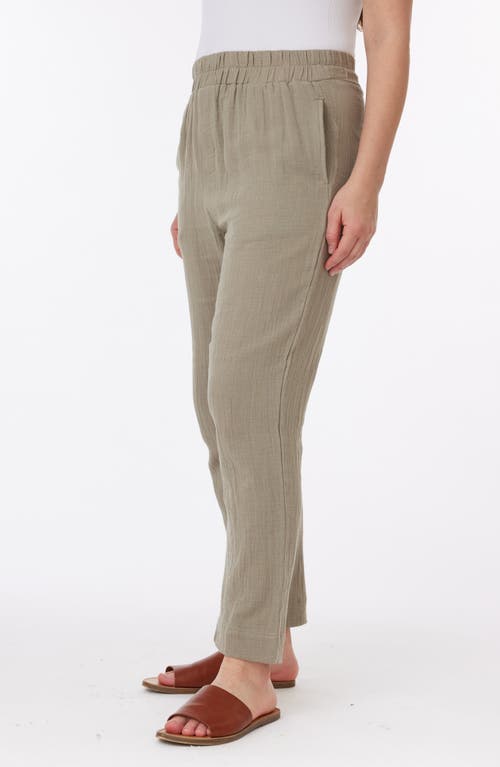 C&c California C & C California Sabina Cotton Gauze Ankle Pants In Dried Sage