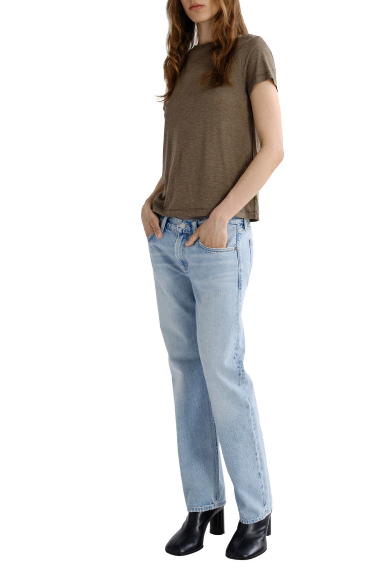 Long Line Adine Tee, Alternate, color, LOAM DARK MOUSE HEATHER