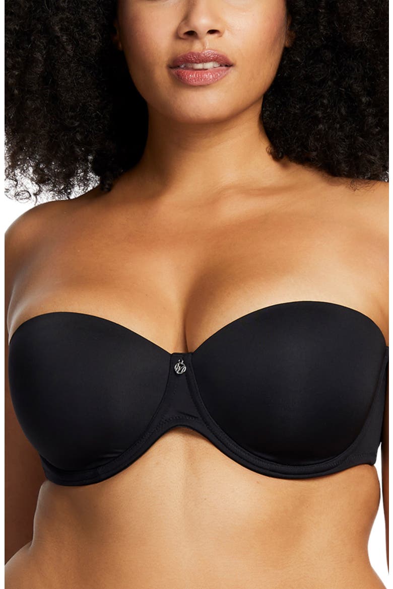 Convertible Strapless Underwire Bra, Alternate, color, BLACK