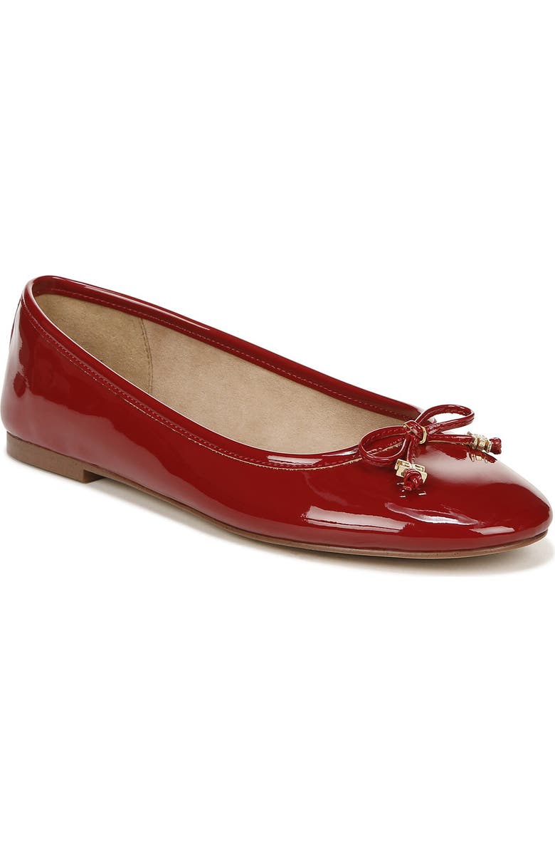 Sam Edelman Felicia Luxe Flat, Main, color, Red Mahogany