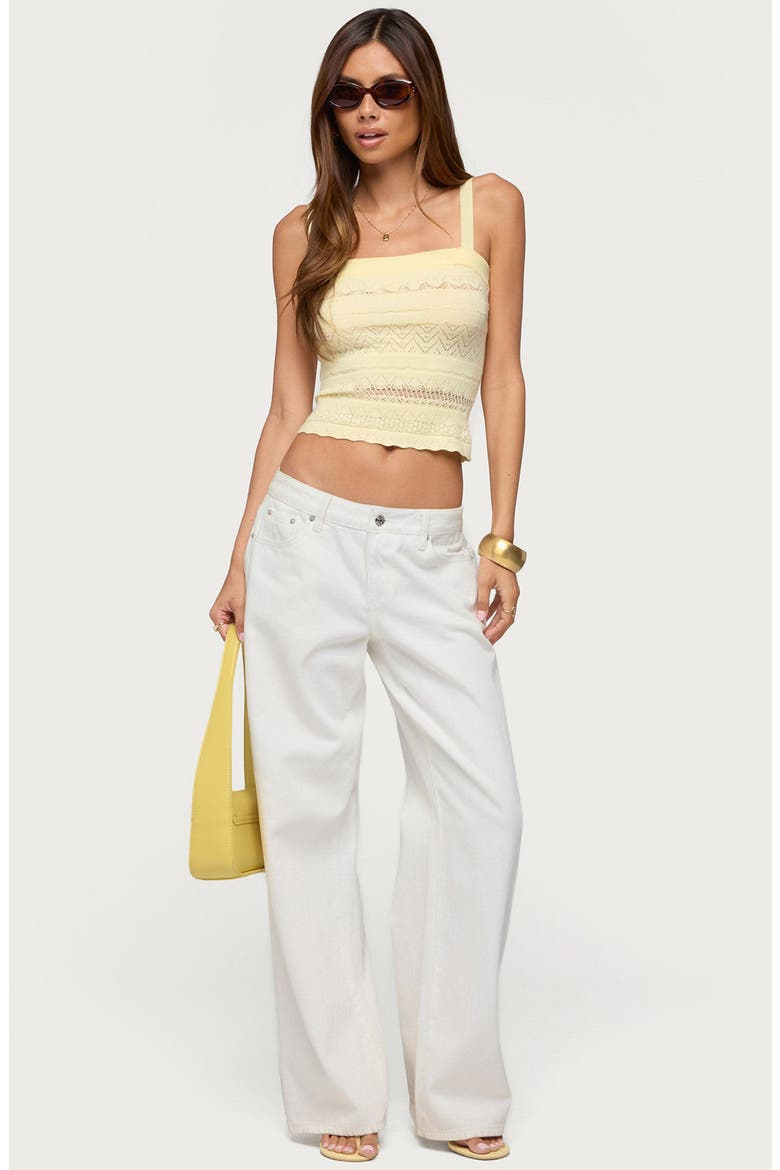 Naia Pointelle Camisole, Alternate, color, YELLOW