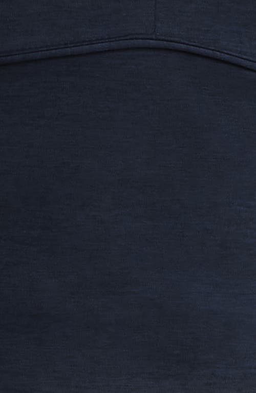 Rhone Revive Crop Quarter Zip Top In Blue