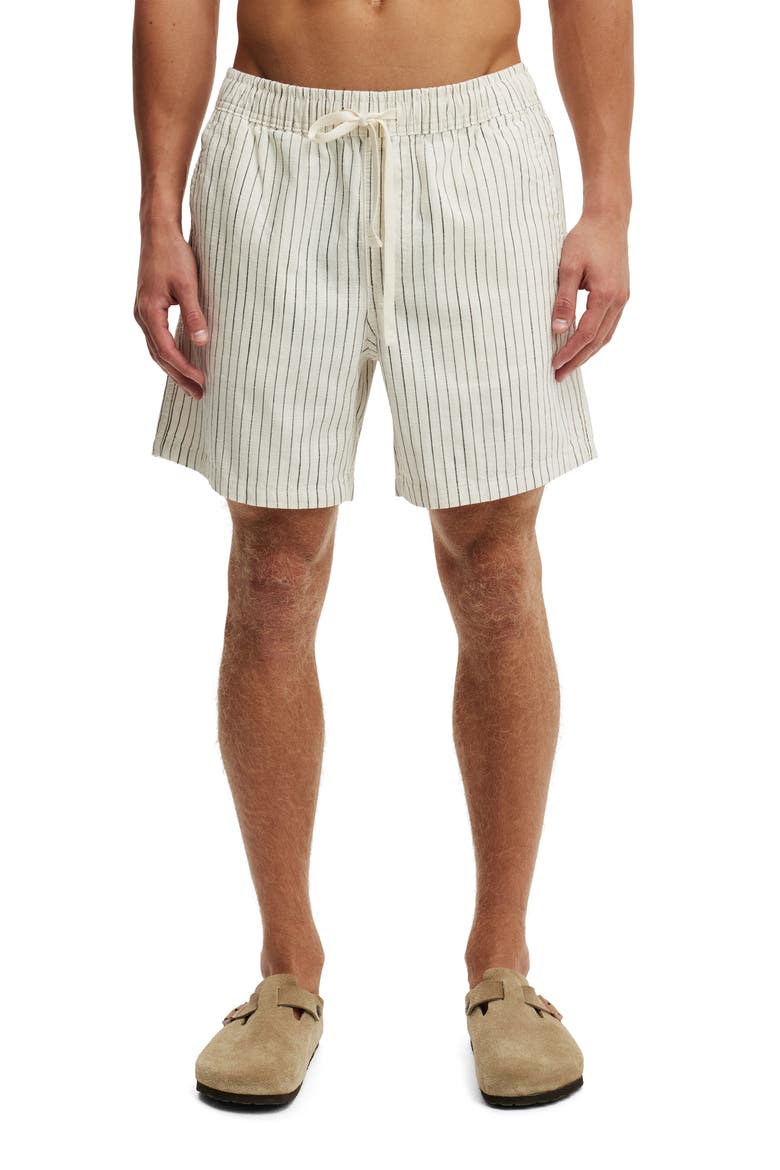 Men's Easy Short, Main, color, Bone Pinstripe
