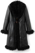 MANGO Faux Shearling Coat