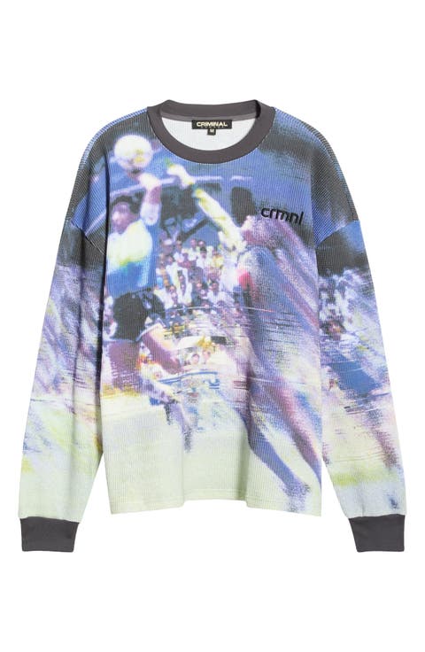 Hand of God Graphic Waffle Knit T-Shirt