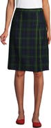 Lands' End School Uniform Young Plaid A-line Skirt Below the Knee