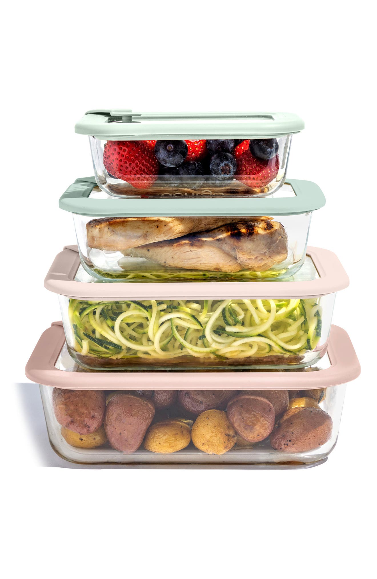 Glass Signature 8-Piece Glass Food Storage Set