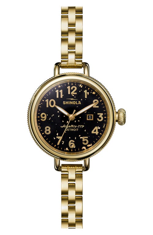 Shinola Birdy Black Aventurine Bracelet Watch, 34mm In Multi