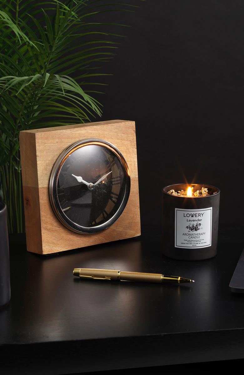 Lovery Lavender Luxury Aromatherapy Scented Candle Gift Set, Alternate, color, Black / White