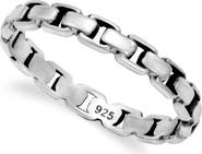 SAMUEL B. Sterling Silver Box Chain Ring