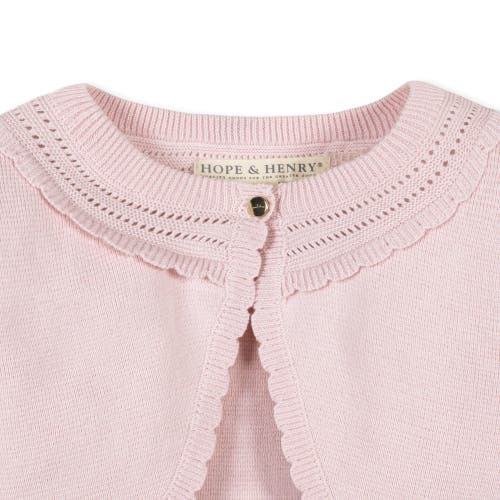 HOPE & HENRY HOPE & HENRY GIRLS' ORGANIC CROPPED SPECIAL CARDIGAN, KIDS 