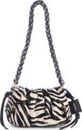 Isabel Marant Extra Small Bolton Zebra Genuine Calf Hair Shoulder Bag