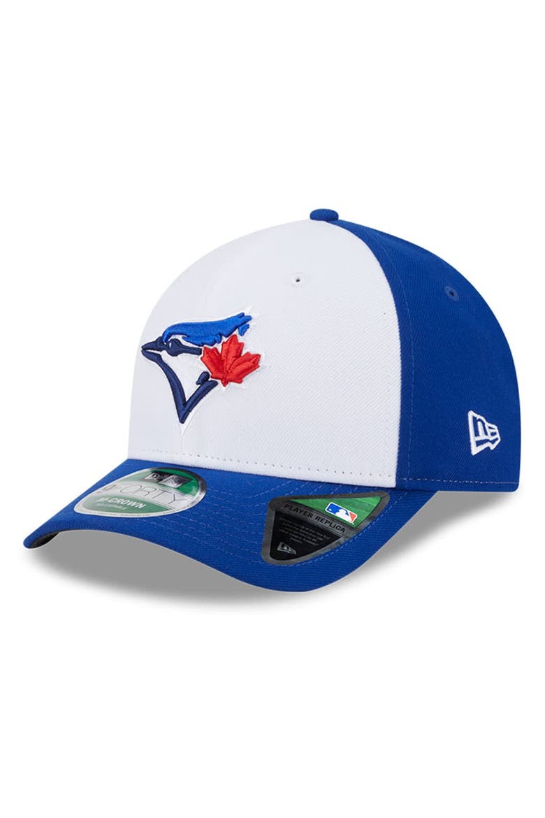 Men's New Era  White Toronto Blue Jays Player Replica 9FORTY Adjustable Hat, Main, color, White