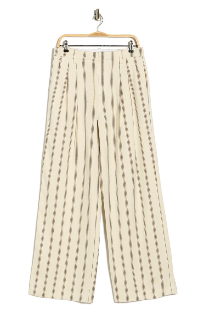 A.L.C. Charles Stripe Linen Blend Pants, Main, color, Cream Stripe