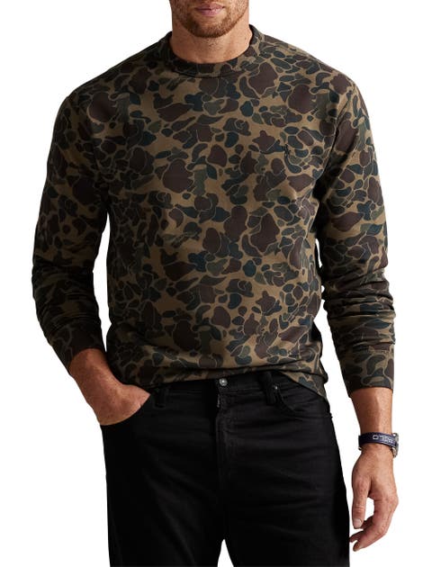 Big & Tall Camo Double-Knit Sweatshirt