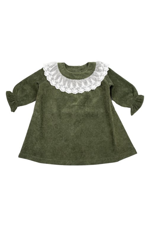 Cuclie Babies' Lace Collar Dress For Infant In Green