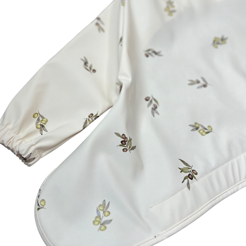 Neferland Nefertie Coverall 2.0 Longsleeve Bib In Zaytoun Olives 6-24 Months
