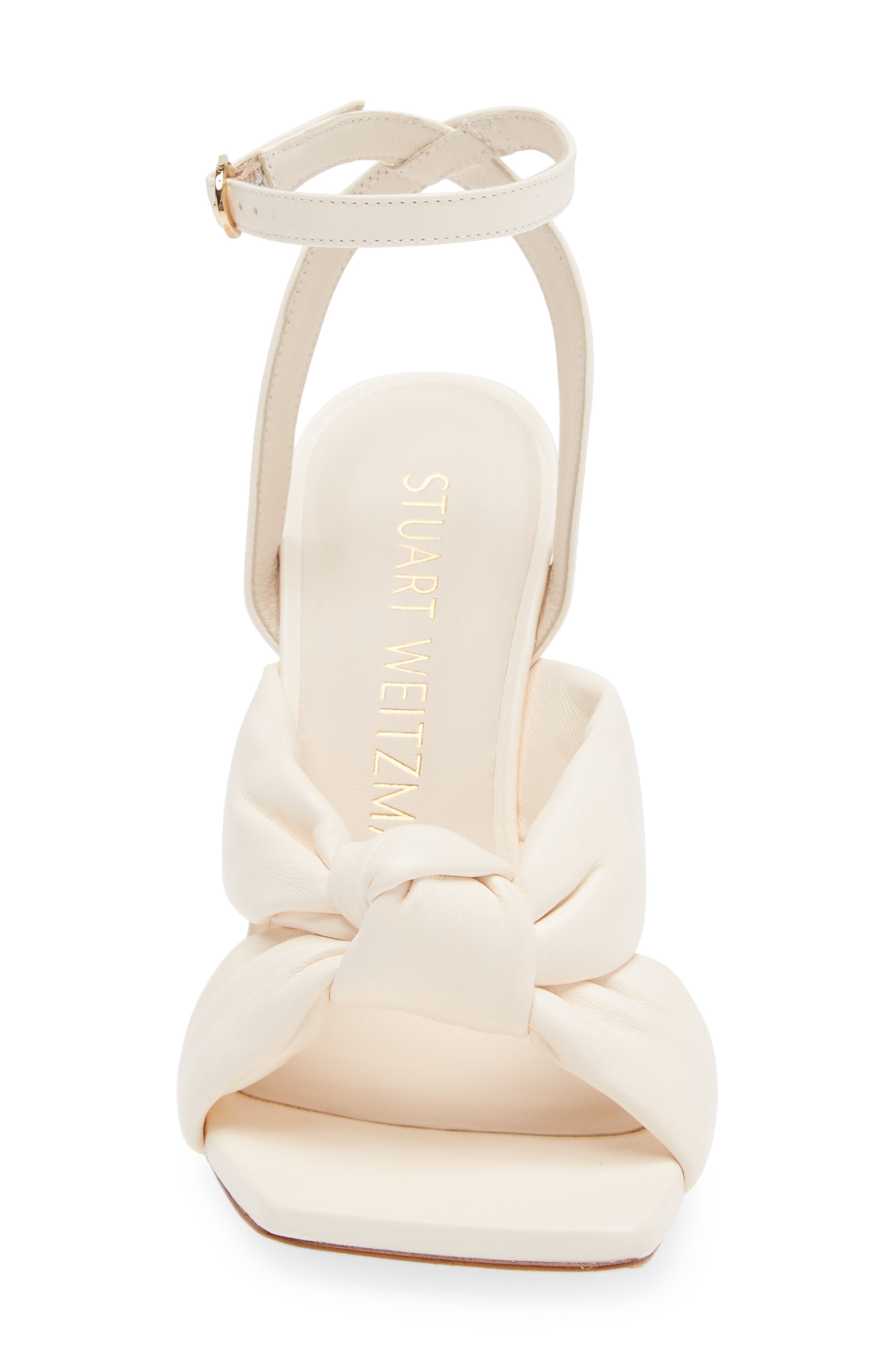Stuart Weitzman Playa Ankle Strap 100 Knot Sandal, Alternate, color, Seashell