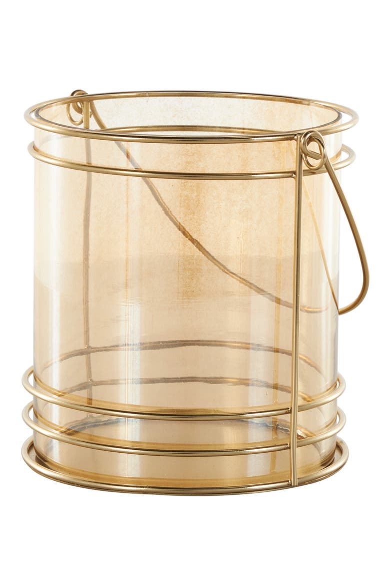 Metal Candle Lantern, Alternate, color, GOLD
