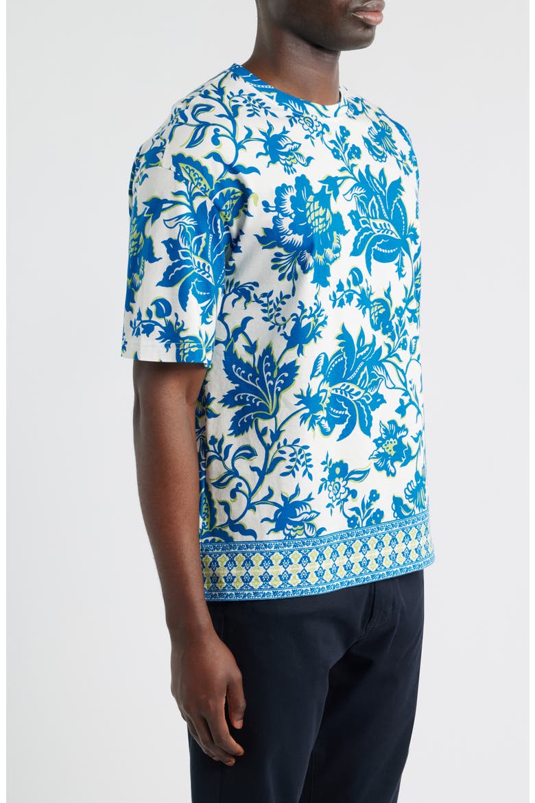 Soho Floral T-Shirt, Alternate, color, STAMPA F.DO BIANCO