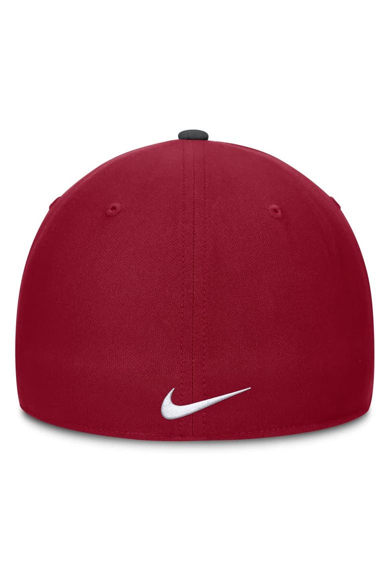 Men's Nike Black/Cardinal Stanford Cardinal 2025 Sideline Rise Local Performance Flex Hat, Alternate, color, Black