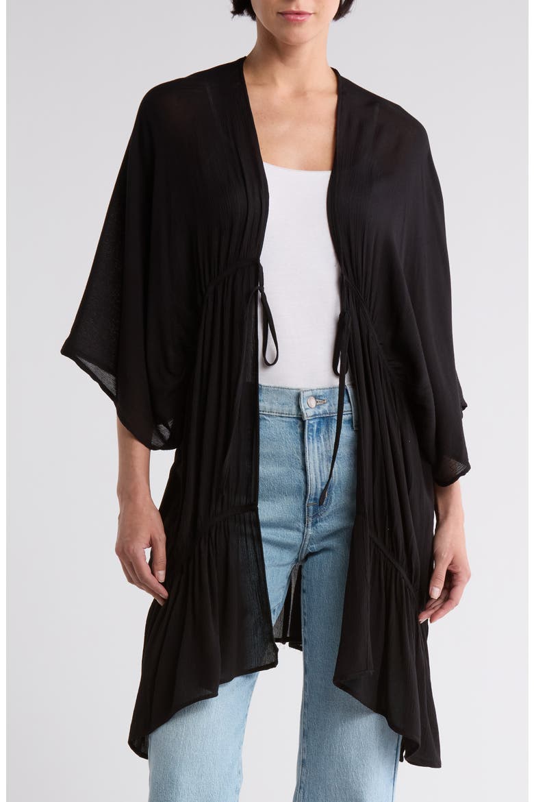 Wanderlust Ruffle Topper, Main, color, BLACK
