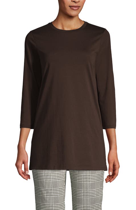 3/4 Sleeve Cotton Supima Tunic