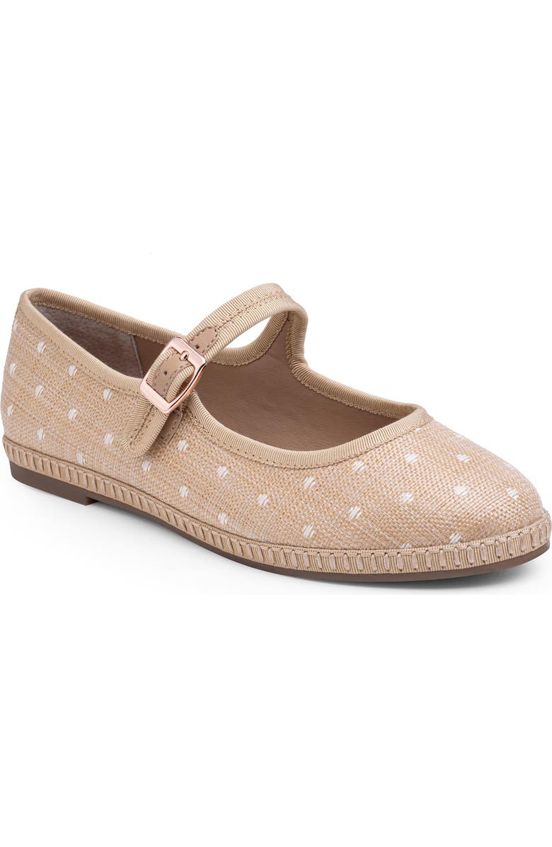 Me Too Gracie Mary Jane Flat, Main, color, Natural