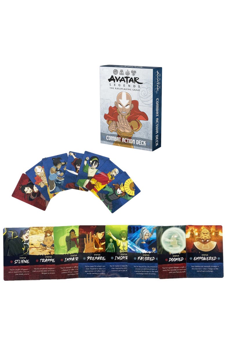 Magpie Games Avatar Legends The RPG Combat Action Deck Expansion, 55 Cards, Alternate, color, Multicolored
