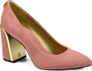 DONNA KARAN Romina Block Heel Pump