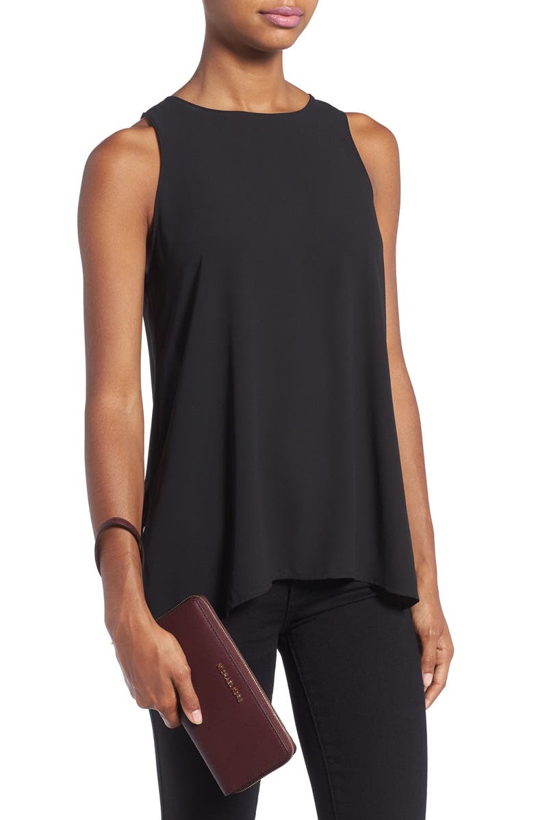 MICHAEL Michael Kors 'Jet Set' Leather Travel Wallet, Alternate, color, Plum/ Gold