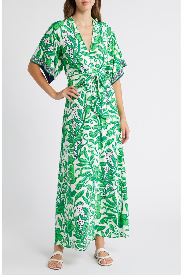 lilly pulitzer wrap maxi dress Lilly Pulitzer Women's Marvista Wrap Maxi Dress (Multi Free Spirit) (Size L)