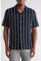 Striped Woven Button Front Shirt
