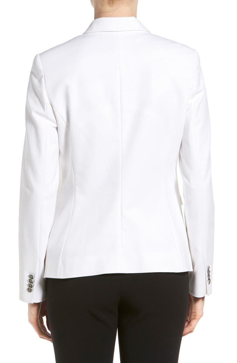 Vince Camuto One-Button Stretch Cotton Blazer, Alternate, color,