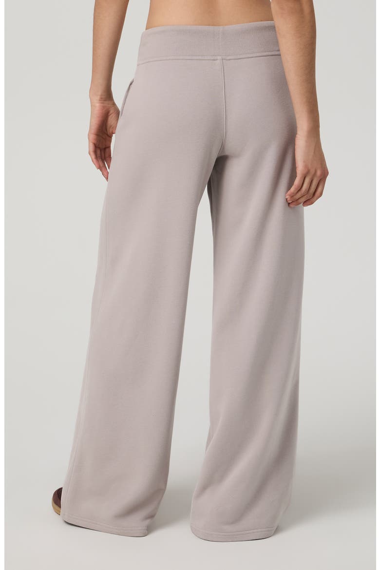 Sedona Mid Rise Wide Leg Sweatpants, Alternate, color, SOFT PEWTER
