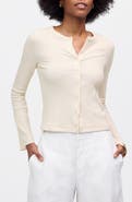 Madewell Flare Sleeve Cotton Cardigan