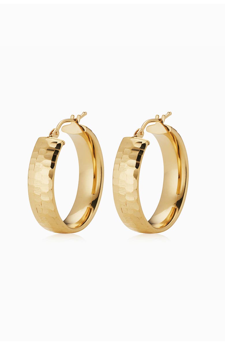 Oradina 18K Gold Reflections Bold Hoops, Alternate, color, 