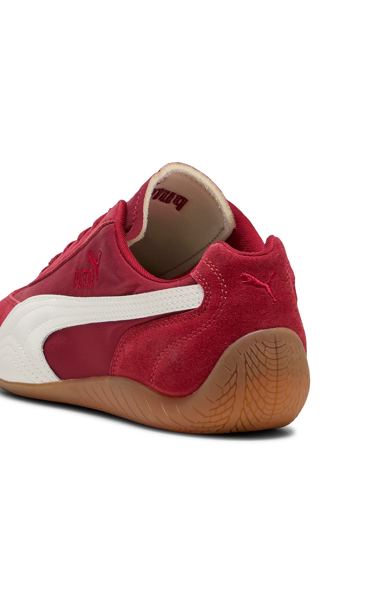 PUMA Speedcat Nylon Sneaker, Alternate, color, Dark Crimson/ Puma White