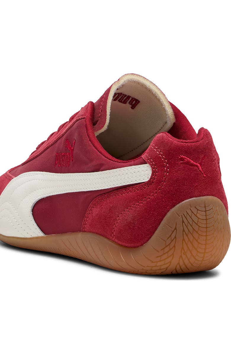 PUMA Speedcat Nylon Sneaker, Alternate, color, Dark Crimson/ Puma White