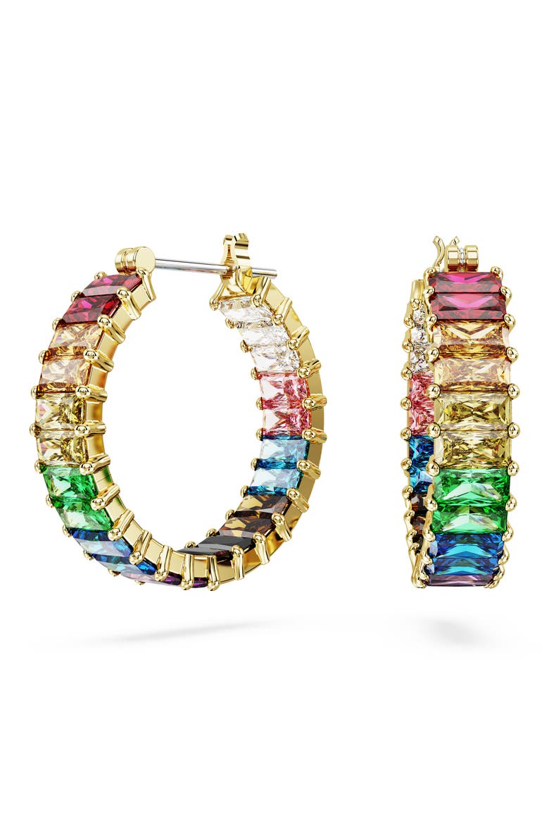 Matrix Pride Hoop Earrings, Main, color, MULTICOLORED