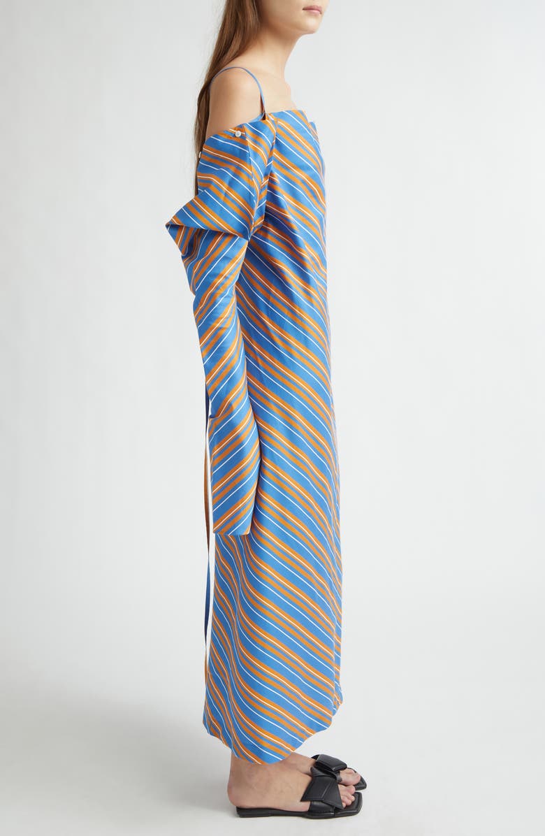 SETCHU Origami 1 Convertible Long Sleeve Cotton & Silk Dress, Alternate, color, Sunlight Stripe