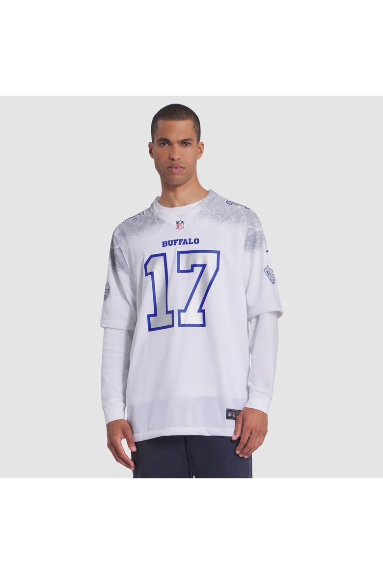 Men's Nike Josh Allen White Buffalo Bills 2025 Rivalries Collection Game Jersey, Alternate, color, White