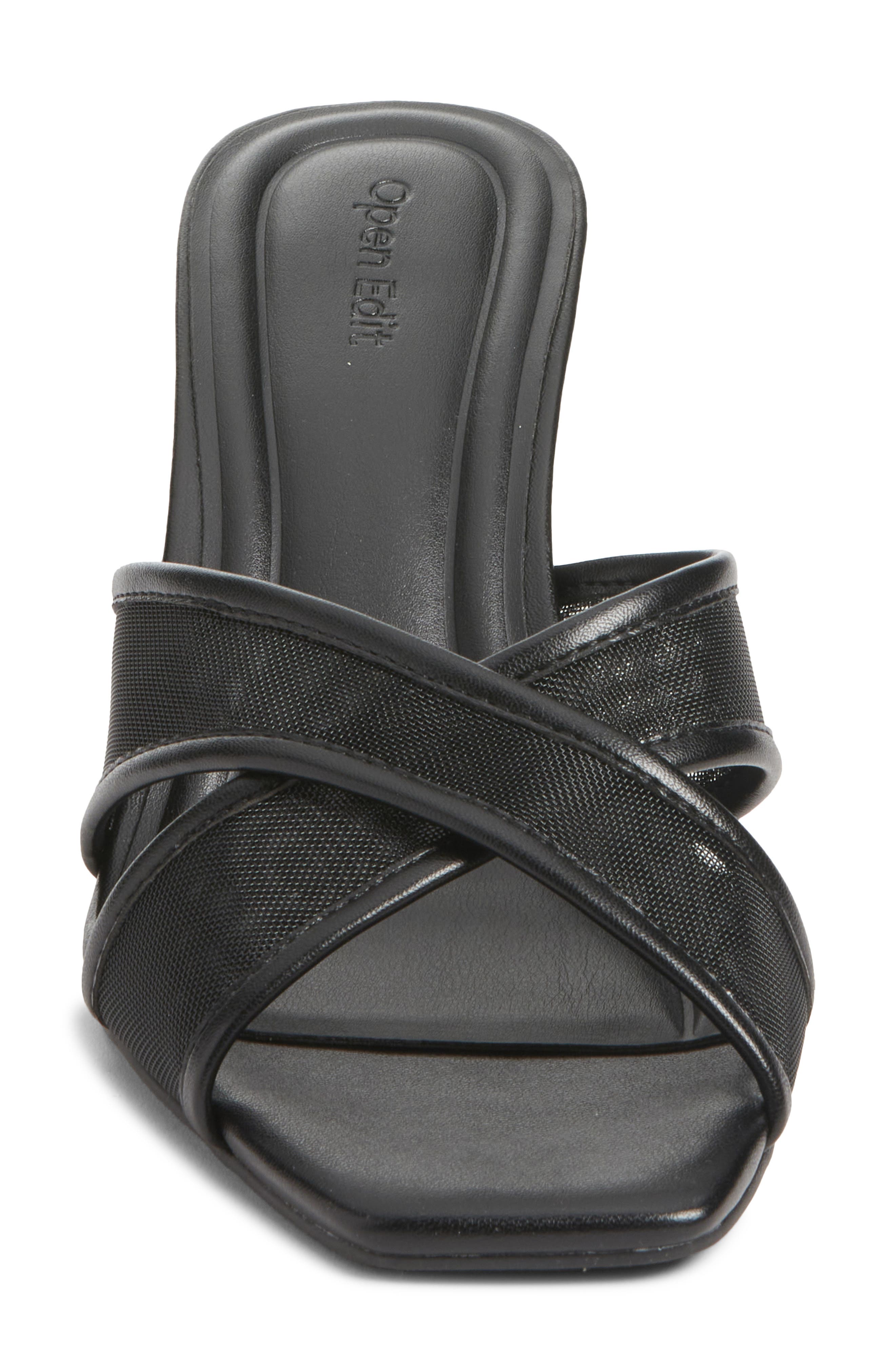 Grady Slide Sandal, Alternate, color, BLACK MESH