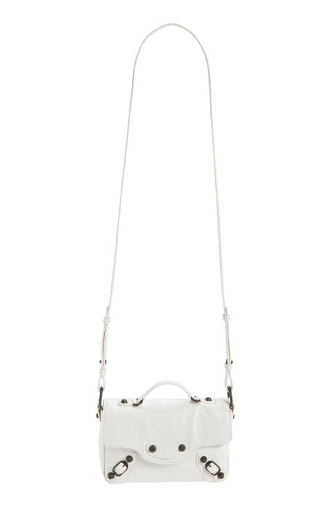 Nano Le City Flap Crinkle Leather Crossbody Bag