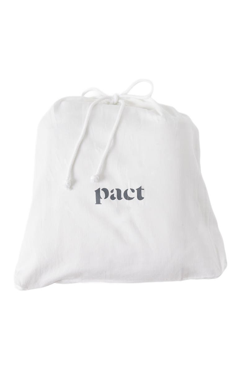 Pact Organic Cool-Air Percale Sheet Set, Alternate, color, White