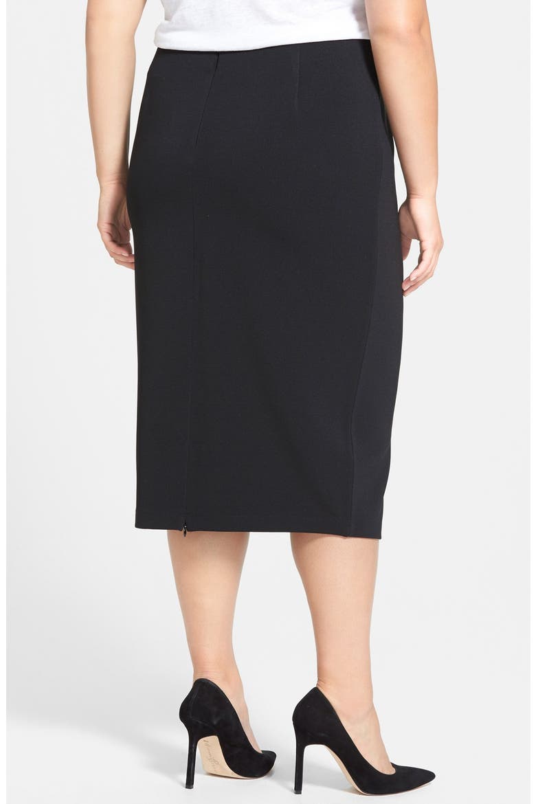 Mini Ottoman Tube Skirt, Alternate, color, BLACK