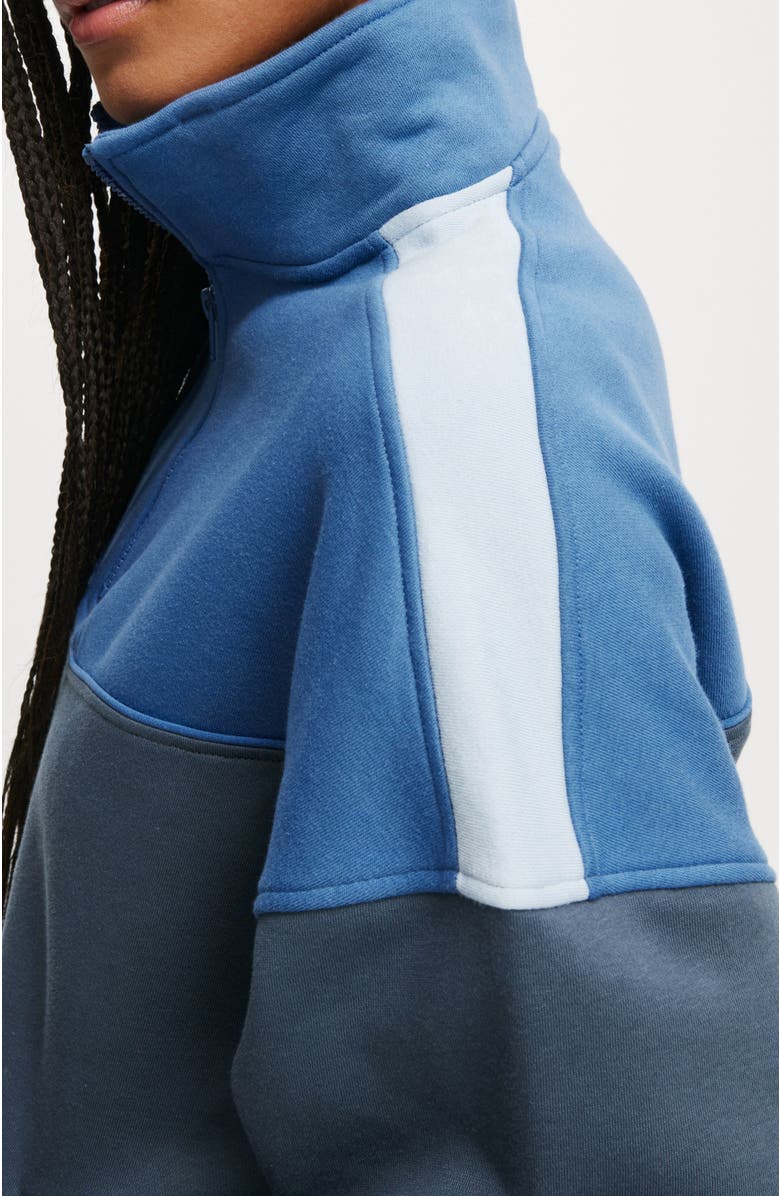 Cotton On Panelled Quarter Zip Sweat, Alternate, color,